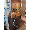 Image 8 : Wood Plate Rack, Wall Mirror, and Metal Lantern