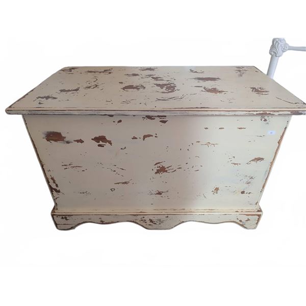 Distressed Wooden Storage Chest