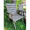 Image 5 : Wooden Outdoor Chairs with Cushions and Four Terra Cotta Pots