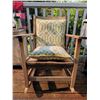Image 1 : Wooden Rocking Chair With Cushions