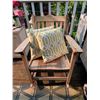 Image 5 : Wooden Rocking Chair With Cushions