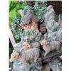 Image 7 : Outdoor Bird Bath Stand and Decorative Sheep Water Fountain
