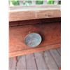 Image 10 : Wood Side Table with Drawer and Painted Garlic Storage Box