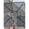 Image 3 : Black Metal Mesh Patio Table With 3 Chairs