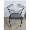 Image 4 : Black Metal Mesh Patio Table With 3 Chairs