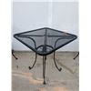 Image 6 : Black Metal Mesh Patio Table With 3 Chairs