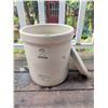 Image 2 : Medalta Potteries 2 Imperial Gallon Stoneware Crock with Lid