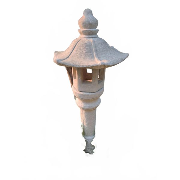 Concrete Japanese 3 Piece Garden Lantern