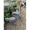Image 3 : Cast Metal Garden Goose Statues