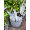 Image 4 : Galvanized Metal Washstand With Watering Can, Pail, and Rustic Shovel