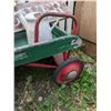 Image 3 : Garden Decor Lot With Wooden Wagon, Watering Can, Planter, And Sign