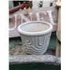 Image 5 : Garden Decor Lot With Wooden Wagon, Watering Can, Planter, And Sign