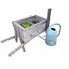Image 1 : Wooden Wheelbarrow Planter With Metal Owl Garden Decor