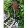 Image 3 : Wooden Wheelbarrow Planter With Metal Owl Garden Decor