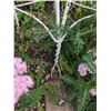 Image 4 : Antique Twisted White Metal Garden Bistro Table and Chair