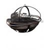 Image 1 : Metal Fire Pit With Grill, Teapot, and Graniteware Basin Lot