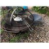 Image 2 : Metal Fire Pit With Grill, Teapot, and Graniteware Basin Lot