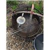 Image 3 : Metal Fire Pit With Grill, Teapot, and Graniteware Basin Lot