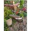 Image 12 : Cast Iron Lamb Figure w/ Antique Succulent Planter Lot