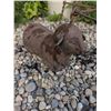Image 3 : Cast Iron Lamb Figure w/ Antique Succulent Planter Lot