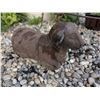 Image 4 : Cast Iron Lamb Figure w/ Antique Succulent Planter Lot
