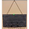 Image 5 : Decorative Wall Mirror, Metal Welcome Sign, Picture Frames, Paisley Throw, and Hanging Organizer
