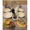 Image 2 : Ceramic Dinnerware, Milk Glass, and Kitchen Items Lot