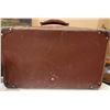 Image 5 : Vintage Suitcase with Plush Bear, Porcelain Doll, Linens and Countryside Painting