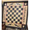 Image 4 : 2 Framed Wood Board Games and 3 Braided Oval Rugs