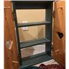 Image 3 : Painted Wood Wall Cabinets and Braided Rugs Lot