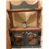 Image 5 : Painted Wood Wall Cabinets and Braided Rugs Lot
