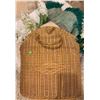Image 3 : Decorative Lot with Wicker Basket, Faux Floral, Picture Frame, and Textiles