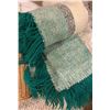 Image 5 : Decorative Lot with Wicker Basket, Faux Floral, Picture Frame, and Textiles
