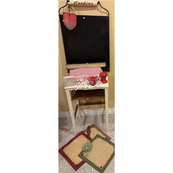 Kitchen Decor and Small Furniture Lot