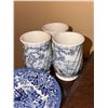 Image 6 : Blue and White Transferware Dishes, Including Dickens Series and Nasco Blue River