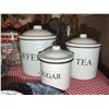 Image 2 : Farmhouse Decor Lot with Prints, Canisters, and Ware
