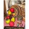 Image 6 : Farmhouse Decor Lot with Prints, Canisters, and Ware
