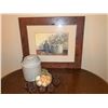 Image 1 : Arnie Fisk Framed Print Chamomile Morning and Stoneware Canister with Eggs