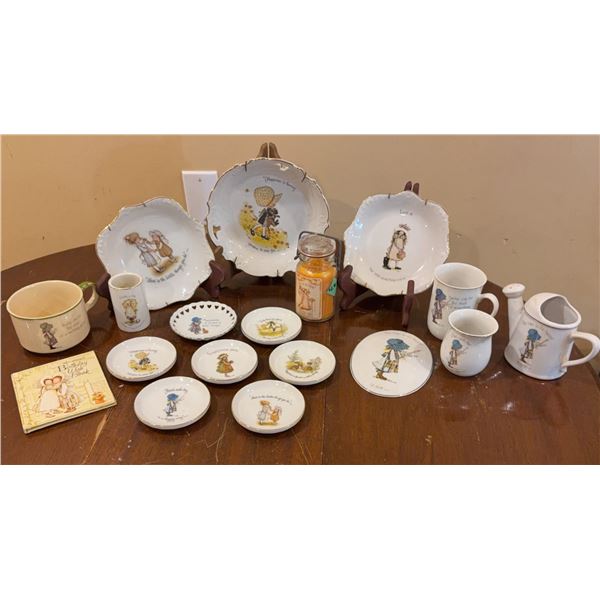 Holly Hobbie Decorative Dishware and Collectibles Lot