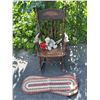 Image 1 : Antique Miniature Children's Wood Rocking Chair