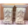 Image 4 : Decorative Home Decor Lot Including Corbels, Hooks, and Containers