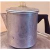 Image 3 : Kitchenware Lot with Enamel Basin, Aluminium Coffee Pot, and Accessories