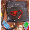 Image 4 : Household Lot Including Karl Lagerfeld Bag and Expandable Shelf Set