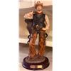 Image 1 : Cowboy Resin Figurine on Wood Base Signed Leonardo