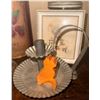 Image 2 : Decor Lot with Glass Jars, Framed Prints, Oil Lamp, and Flatware
