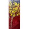 Image 2 : Wood Shelf with Assorted Glass Jars and Faux Yellow Floral Stems