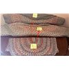 Image 1 : Three Braided Oval Area Rugs in Mixed Colours