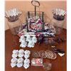 Image 1 : Decorative Hardware, Glass Jars, Wire Basket, and Kitchen Items