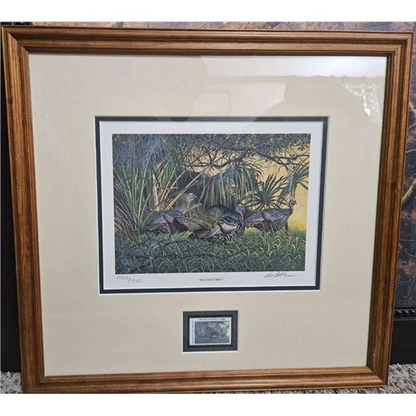 " ""Sultan's Trio"" Limited Edition Print & Stamp by Lee Cable"