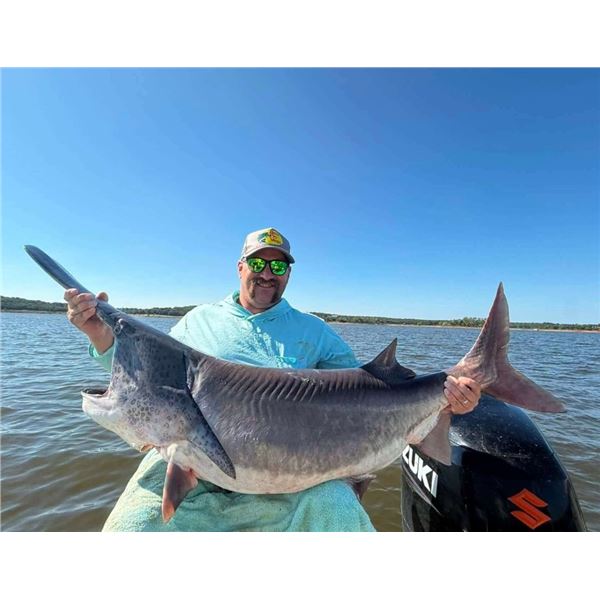 Half Day Oklahoma Paddlefish Experience for 4 with OPG Guide Service